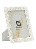 Cornice portafoto in resina argento, 20x1,8x25,3 cm – Hearty