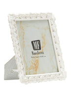 Cornice portafoto in resina argento, 20x1,8x25,3 cm – Hearty