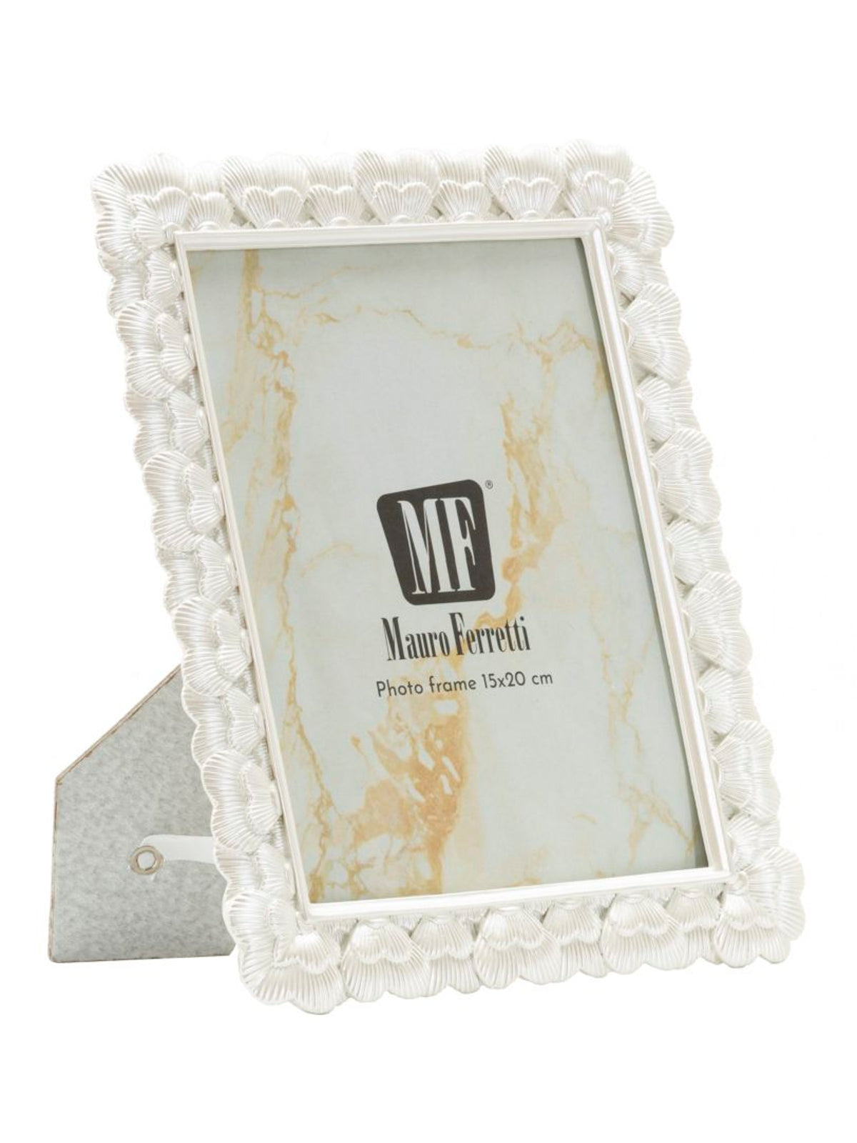 Cornice portafoto in resina argento, 20x1,8x25,3 cm – Hearty