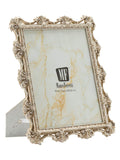 Cornice portafoto in resina argento, 27x2,2x32 cm – Florence