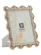Cornice portafoto in resina argento, 27x2,2x32 cm – Florence