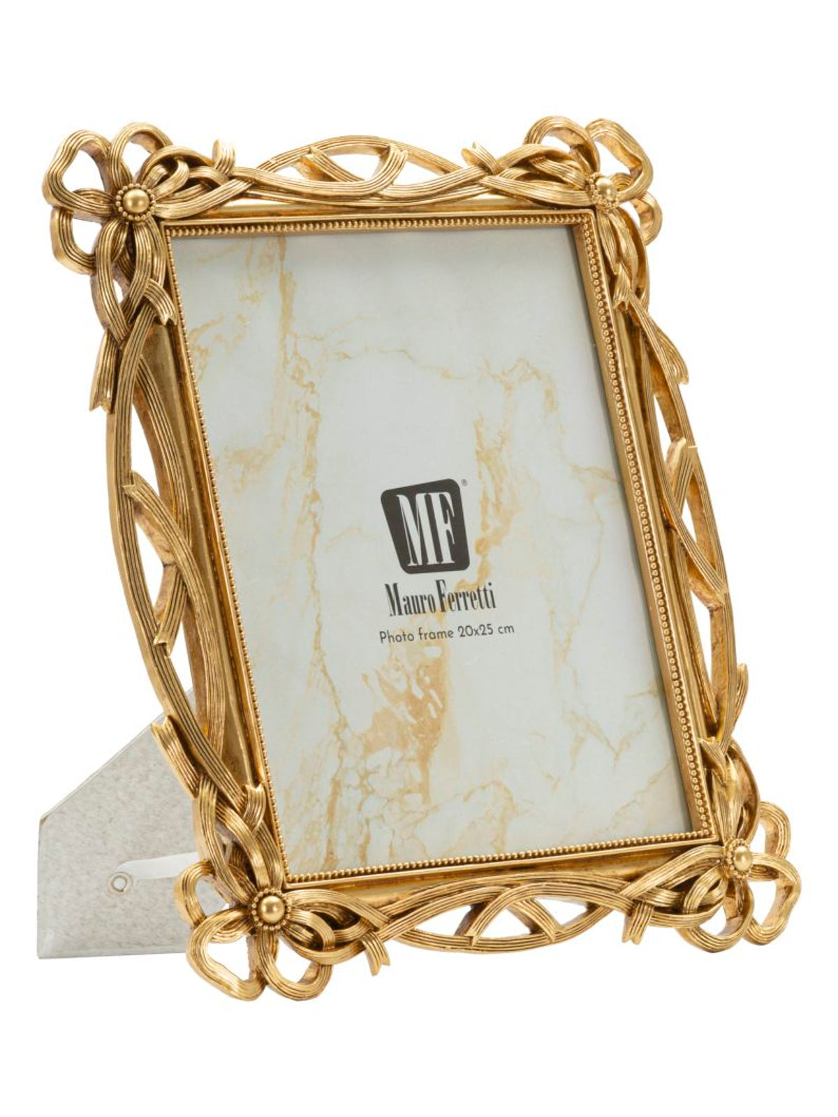 Cornice portafoto in resina oro, 29x2,4x33,6 cm – Knot