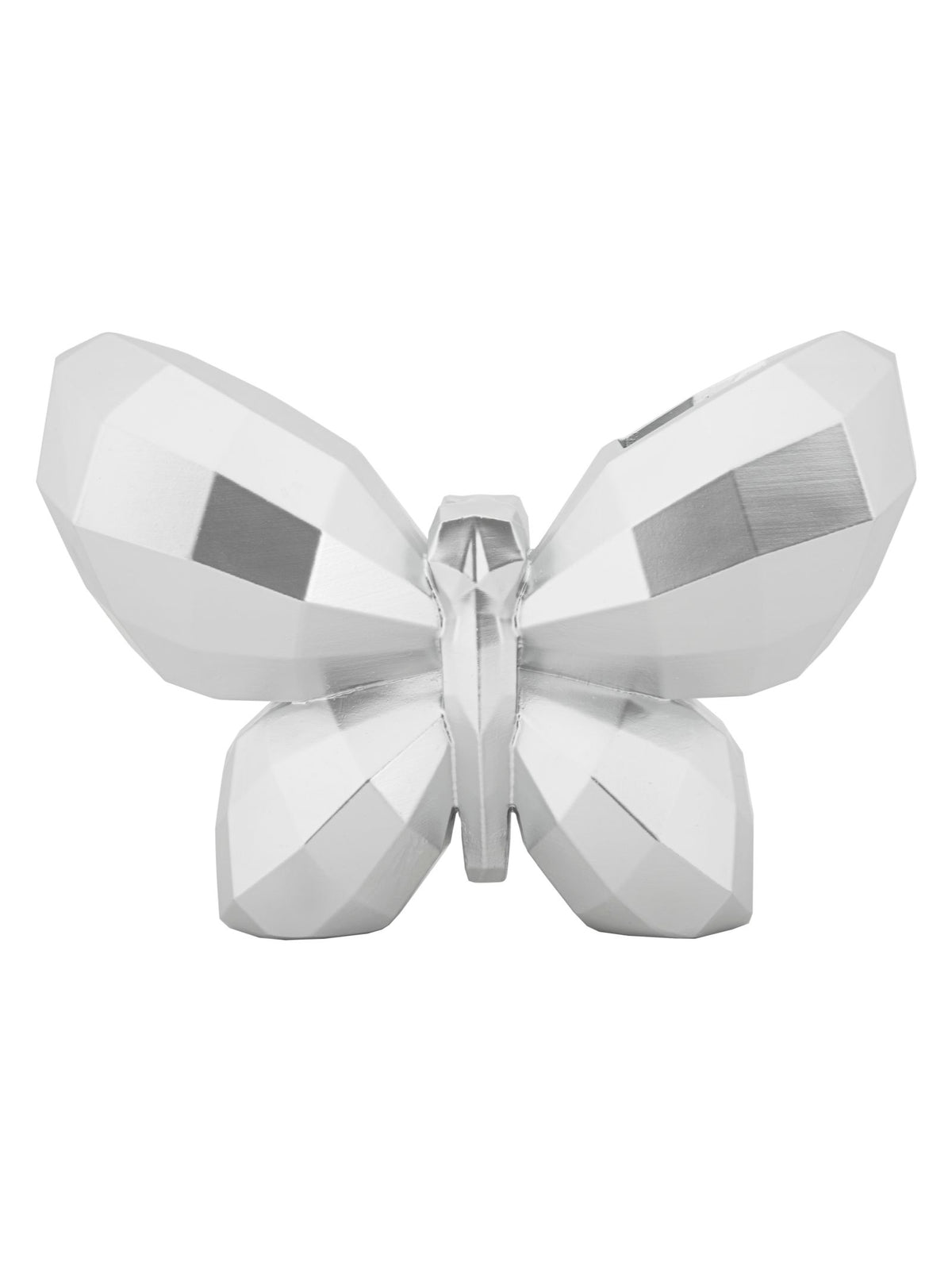Vaso decorativo in resina argento, 22,5x8x15 cm – Butterfly Silver