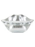 Vaso decorativo in resina argento, 23x8x12 cm – Mouth Lip Silver