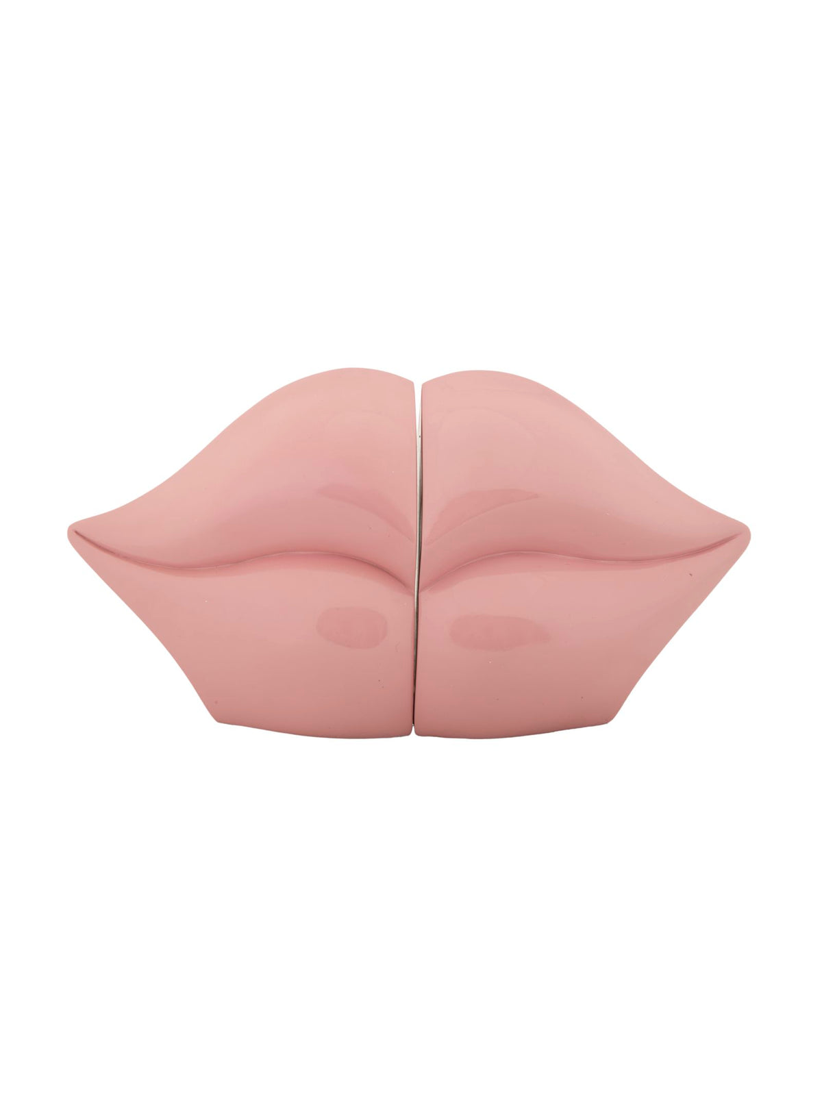 Fermalibri in resina rosa, 27x9x13 cm – Bocca