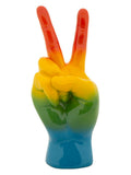 Scultura decorativa in resina multicolore, 16x13x36,5 cm – Mano Rainbow Vittoria