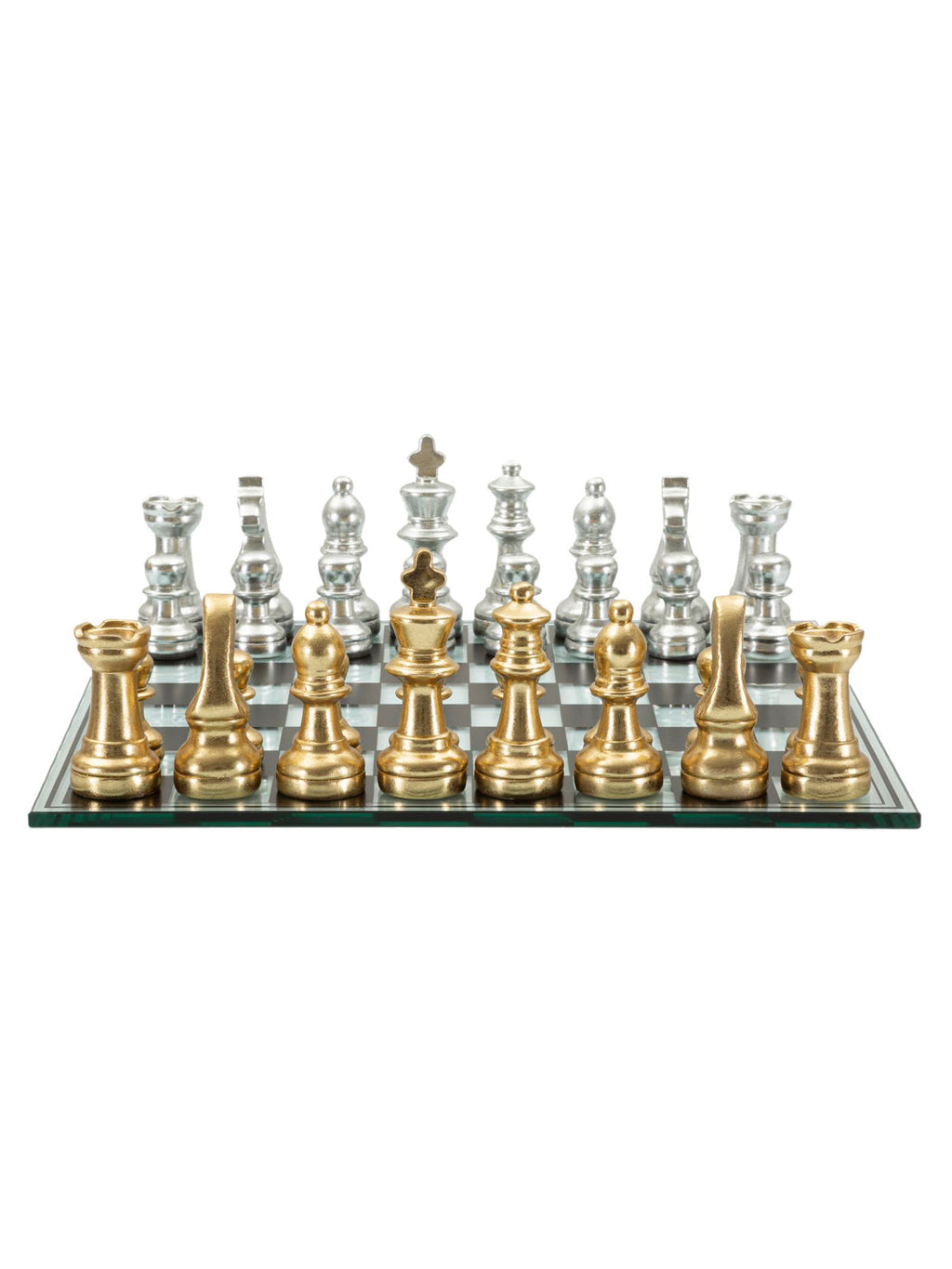 Scultura decorativa in resina nero, 50,5x50,5x14 cm – Set Scacchiera Nera/bianca
