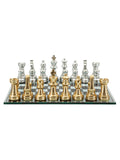 Scultura decorativa in resina nero, 50,5x50,5x14 cm – Set Scacchiera Nera/bianca