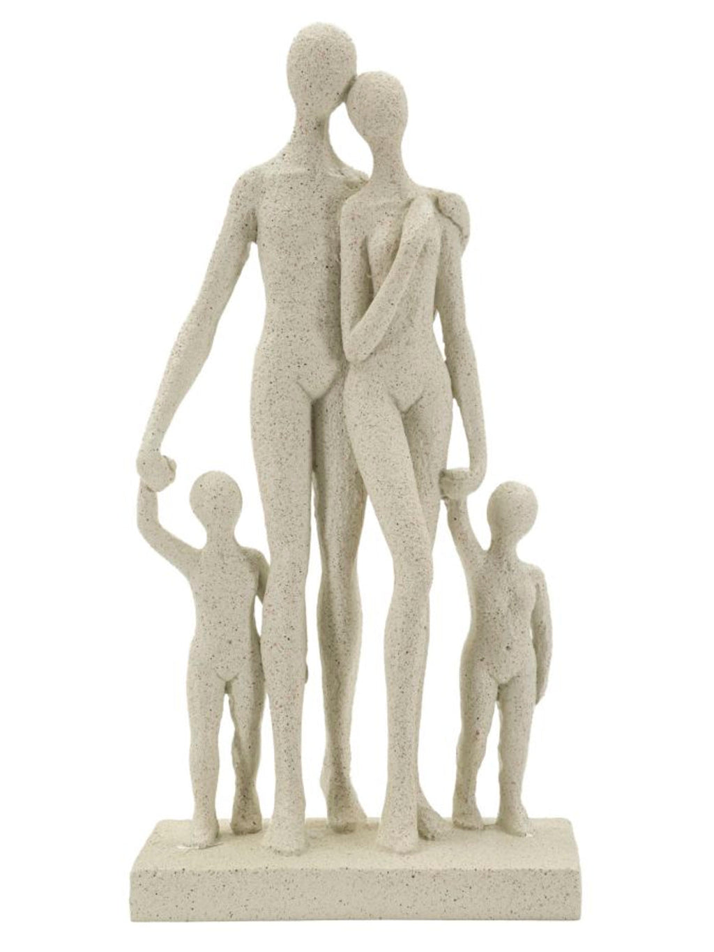 Scultura decorativa in resina crema, 16x8x30,5 cm – Statuetta Family Stons