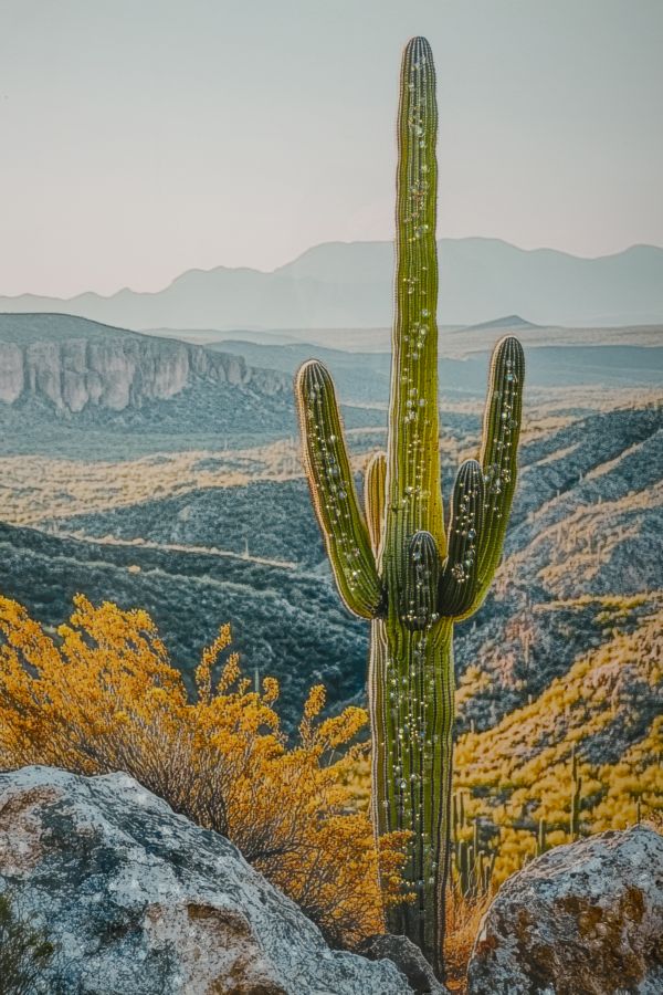 Stampa su tela Laccata con cornice Cactus, 60x4x90 cm – dettaglio 3