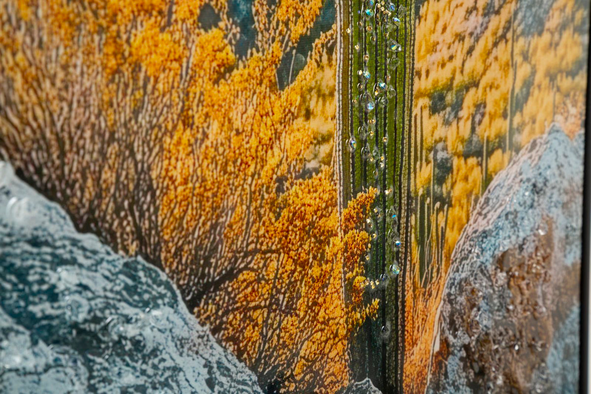 Stampa su tela Laccata con cornice Cactus, 60x4x90 cm – dettaglio 4