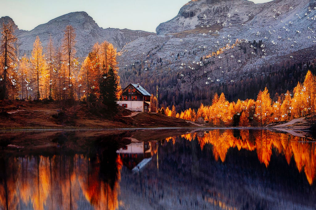 Stampa su tela Laccata con cornice Lake, 90x4x60 cm – dettaglio 3