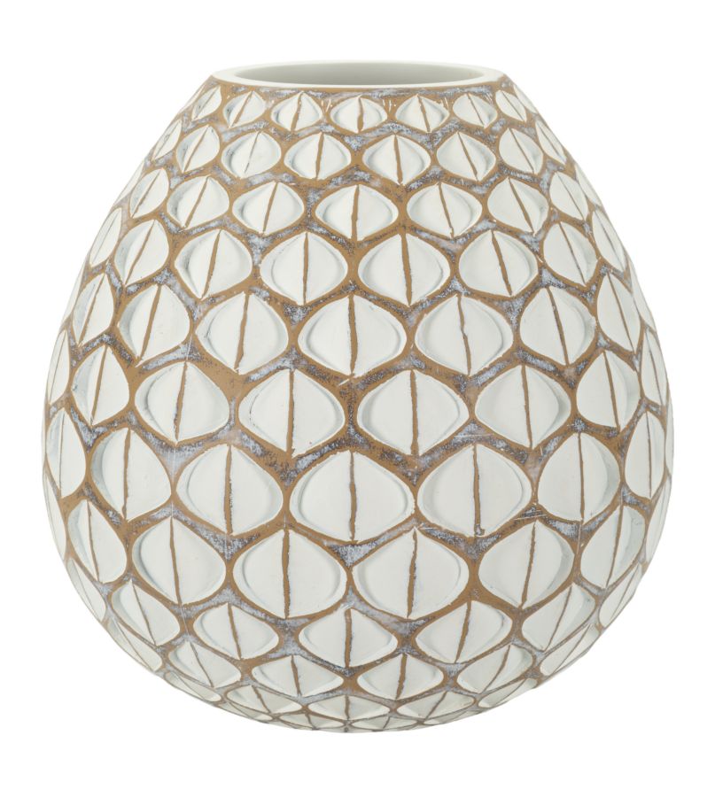 Vaso resina Tibet, Ø27x27 cm