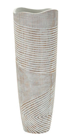 Vaso resina Woody, Ø19x55 cm