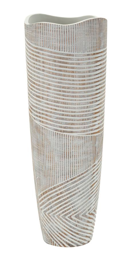 Vaso resina Woody, Ø19x55 cm