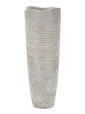 Vaso da terra in resina bianca, Ø19x55 cm – Woody