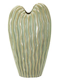 Vaso decorativo in ceramica verde, 27x14x46,5 cm – Venice