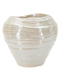 Vaso decorativo in ceramica perla, Ø22x20 cm – Perly Round