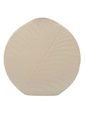 Vaso decorativo in metallo crema, Ø41,5x14 cm – Dune Round