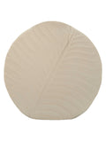Vaso decorativo in metallo crema, Ø32,5x13 cm – Dune Round