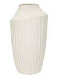Vaso decorativo in magnesite crema, Ø28,5x50,5 cm – Ice