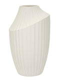 Vaso decorativo in magnesite crema, Ø22,5x38 cm – Ice