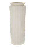 Vaso da terra in magnesite crema, Ø32x80 cm – High