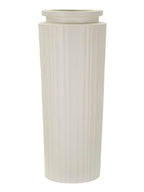 Vaso da terra in magnesite crema, Ø32x80 cm – High