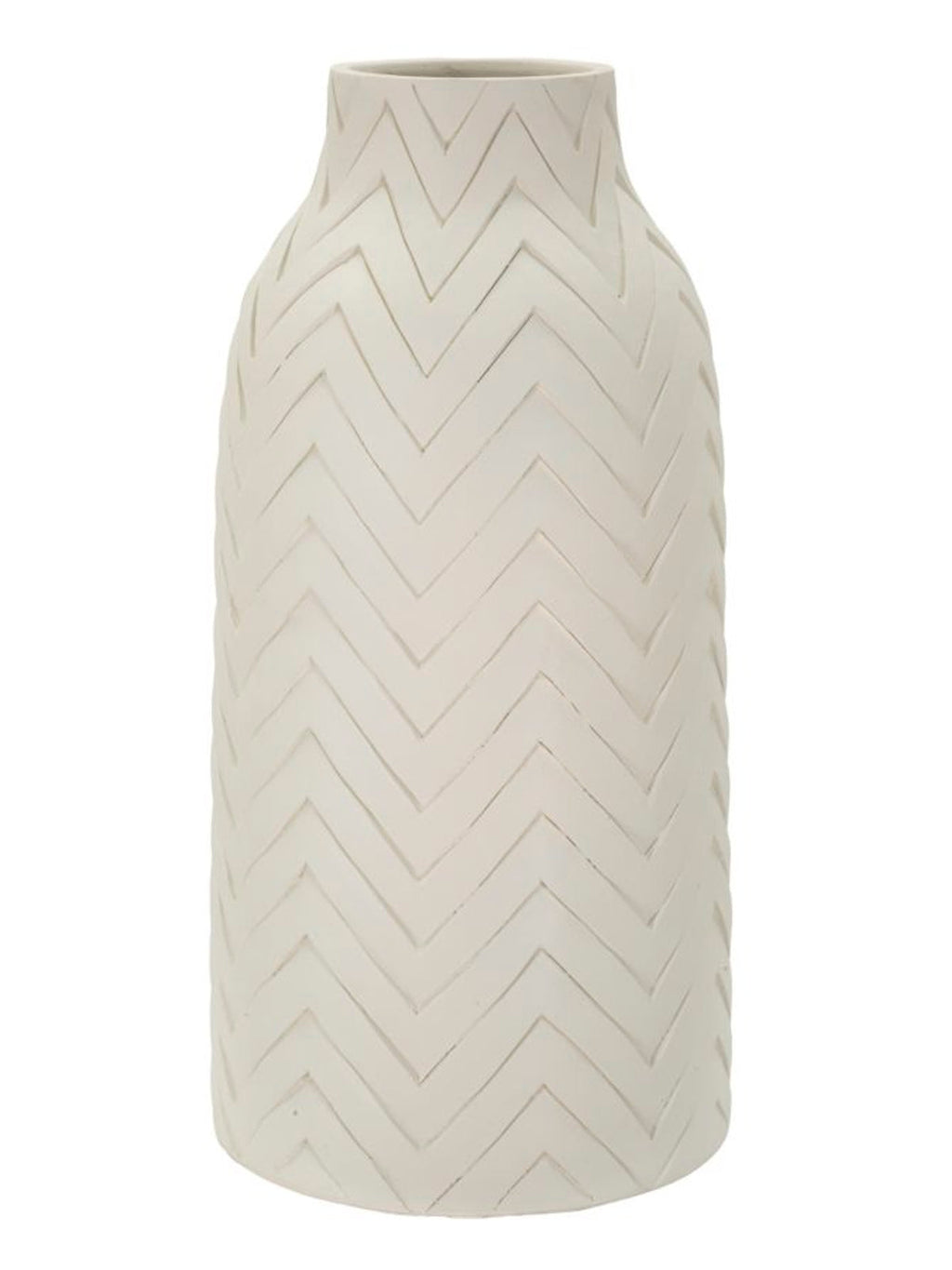 Vaso da terra in magnesite crema, Ø29x60 cm – Winter