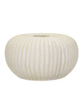 Vaso decorativo in magnesite crema, Ø40x23 cm – Icicle