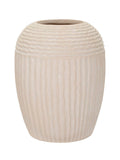 Vaso decorativo in magnesite crema, Ø30x38,5 cm – Mist