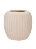 Vaso decorativo in magnesite crema, Ø26,5x26 cm – Mist