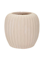 Vaso decorativo in magnesite crema, Ø26,5x26 cm – Mist