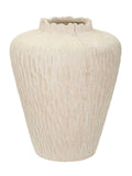 Vaso decorativo in magnesite crema, Ø32x40 cm – Shade