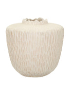 Vaso decorativo in magnesite crema, Ø35x32,5 cm – Shade