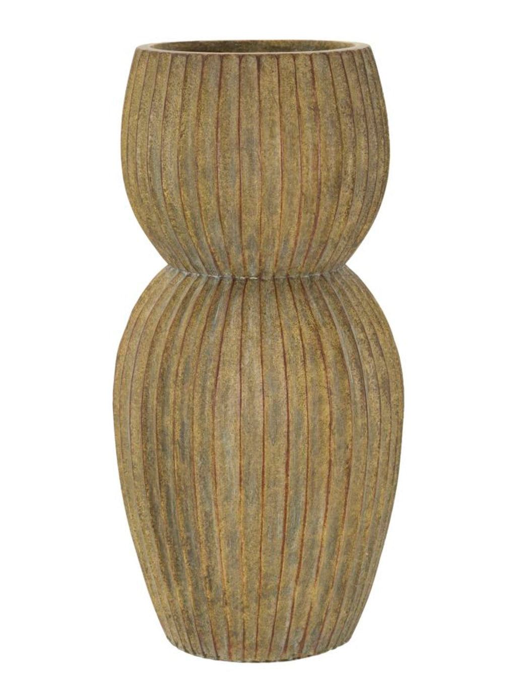 Vaso decorativo in magnesite verde, Ø25x52,5 cm – Breeze