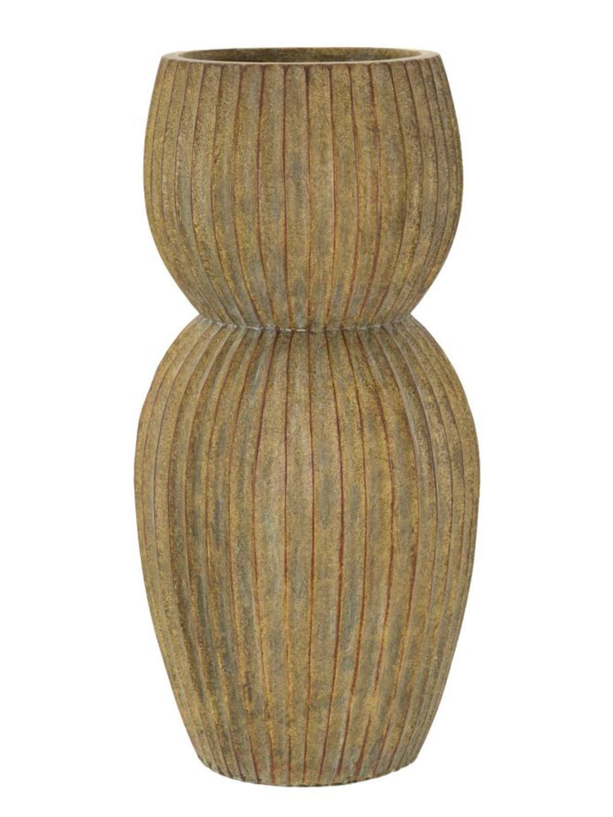 Vaso decorativo in magnesite verde, Ø25x52,5 cm – Breeze