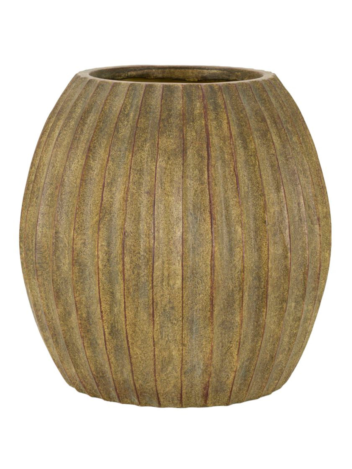Vaso decorativo in magnesite verde, Ø32x32,5 cm – Breeze