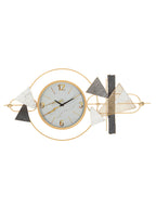 Orologio da parete in metallo multicolore, 120x6x60 cm – Amy