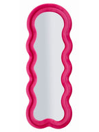 Specchio da parete in velluto fucsia, 60x4x160 cm – Miki