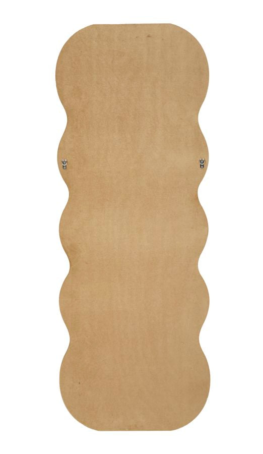 Specchio da muro Emily velluto Oro, 60x6x160 cm