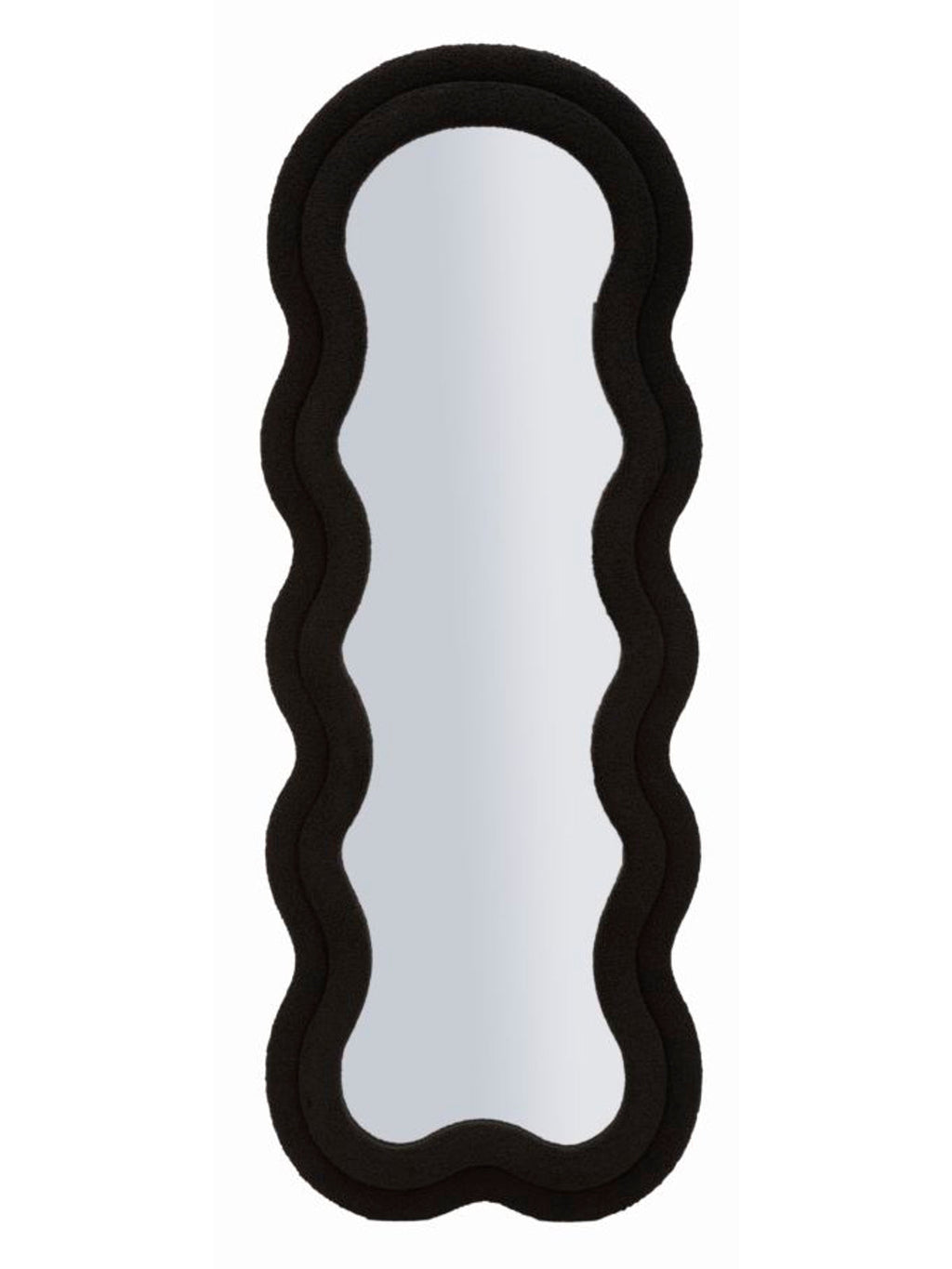 Specchio da parete in legno nero, 60x4x160 cm – Teddy