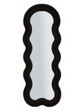 Specchio da parete in legno nero, 60x4x160 cm – Teddy