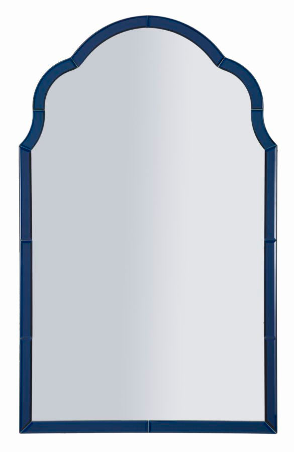 Specchio da muro Tangeri blu, 62x1x100 cm