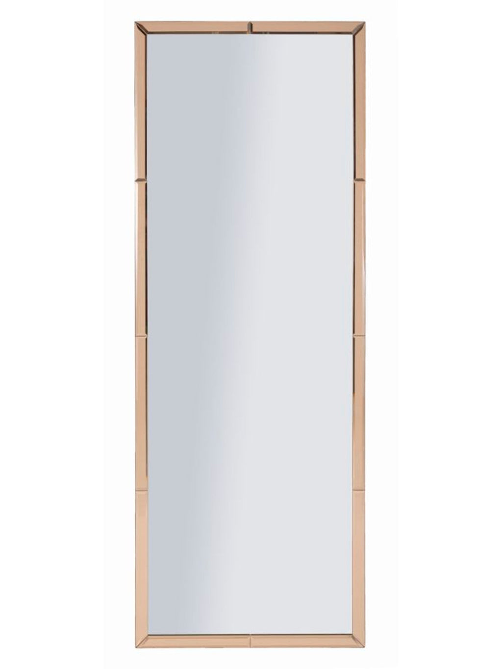 Specchio da parete in legno rosa, 55x2x150 cm – Berlino