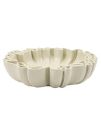 Svuotatasche decorativo in resina crema, 40,5x38,5x9,5 cm – Stons
