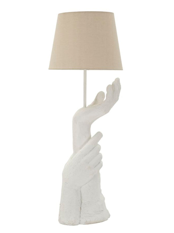 Lampada da tavolo in resina bianca, Ø35x93 cm – Life