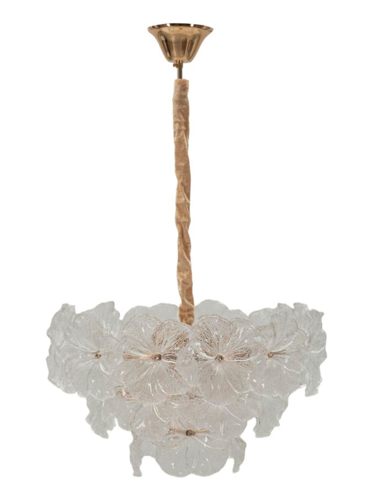 Lampadario a sospensione in vetro multicolore, Ø47x30-73 cm – soffitto Ibiscus