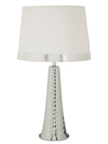 Lampada da tavolo in metallo argento, Ø30x54 cm – Tower