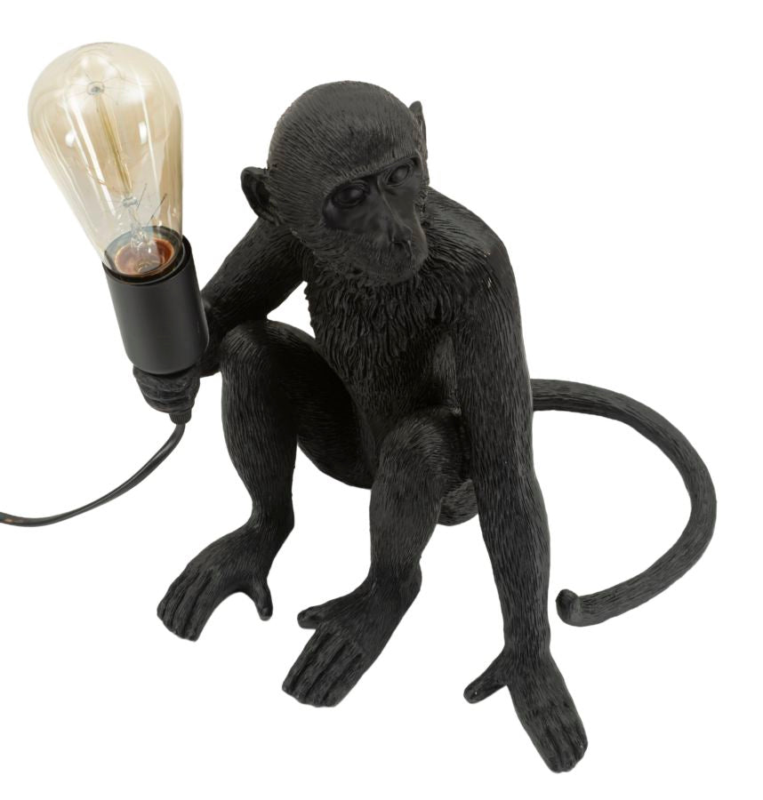 Lampada da tavolo Monkey Seduta nero, 33x33x32 cm – dettaglio 2
